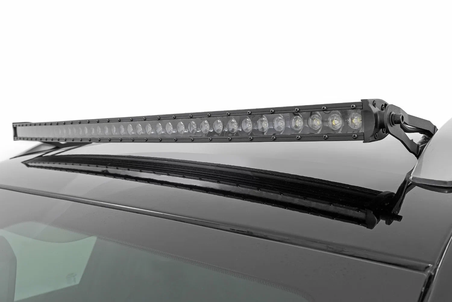 Fits Jeep Cherokee KL(14-23) LED Light Kit Roof Mount 40_ Black Single Row 70086